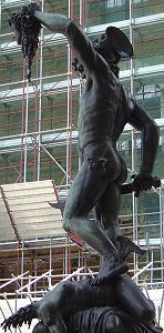 Cellini's Perseus: low left view 2, very big