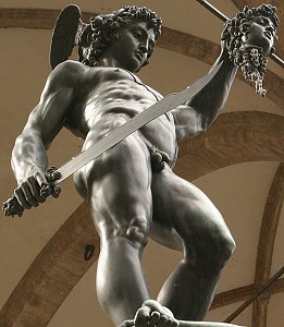 Cellini's Perseus, low front right view