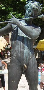 Félix Maurice Charpentier - L'Improvisateur (lifesize bronze, Bandol, France)