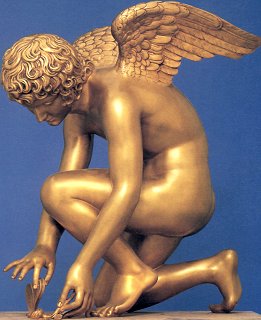 Chaudet's Cupid - gilt bronze statuette