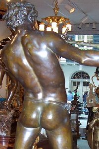 Félix Maurice Charpentier - L'Improvisateur (bronze statuette in store - back)