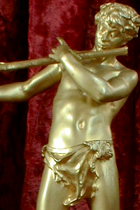 Félix Maurice Charpentier - L'Improvisateur (gilt bronze statuette - front)