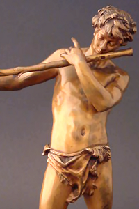 Félix Maurice Charpentier - L'Improvisateur (bronze statuette - front)