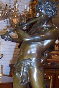 Félix Maurice Charpentier - L'Improvisateur (bronze statuette in store - front)