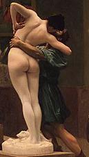 Detail from Pygmalion and Galatea (rear version) by Jean Leon Gerome - click for artist info