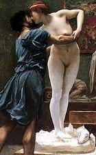 Detail from Pygmalion and Galatea (front version) by Jean Leon Gerome