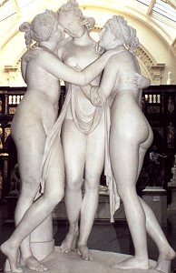 The Three Graces by Canova - front view