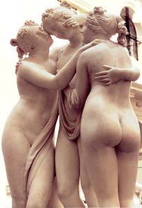 The Three Graces by Canova - front right view