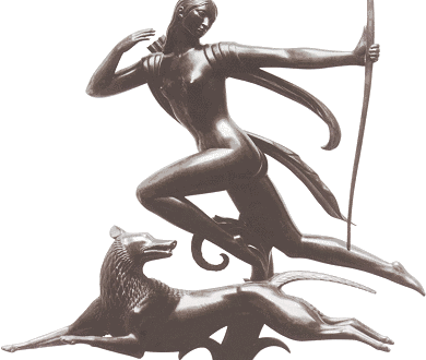Diana statuette by Paul Manship - links to bigger version