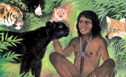 Mowgli and the animals
