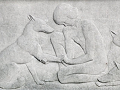 One of the Mowgli Bas-reliefs at Prospect Park Zoo, Brooklyn, New York