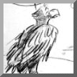 Pyrne and eagle sketch - Olivier