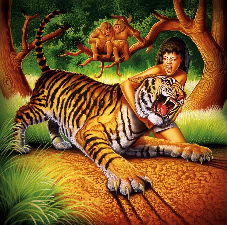 747px x 740px - Girl having sex with a tiger